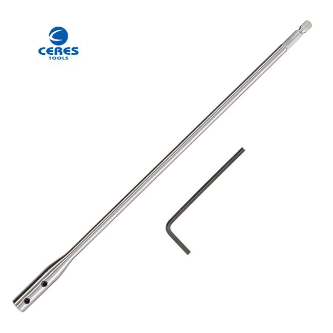 300 mm pitkä jatkosovitin puisille litteille poranterille